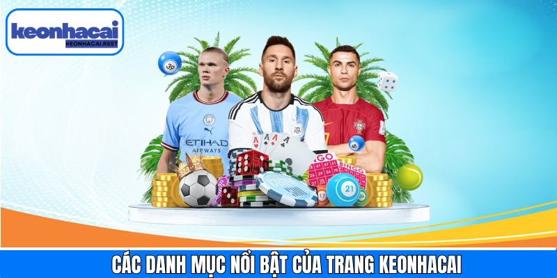 Danh mục nổi bật trên trang web Keonhacai